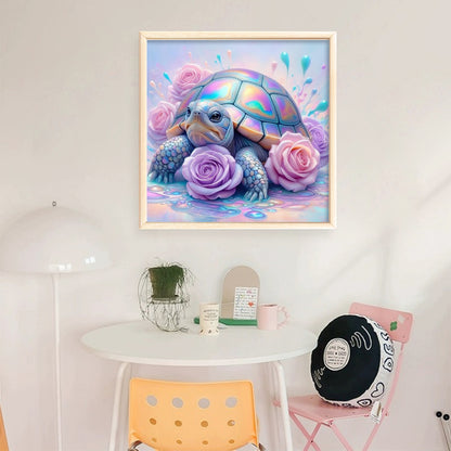 Colorful Turtle - 11CT Stamped Cross Stitch 40*40CM