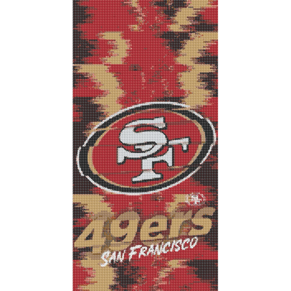 San Francisco 49Ers - Full Round Drill Diamond Painting 30*55CM