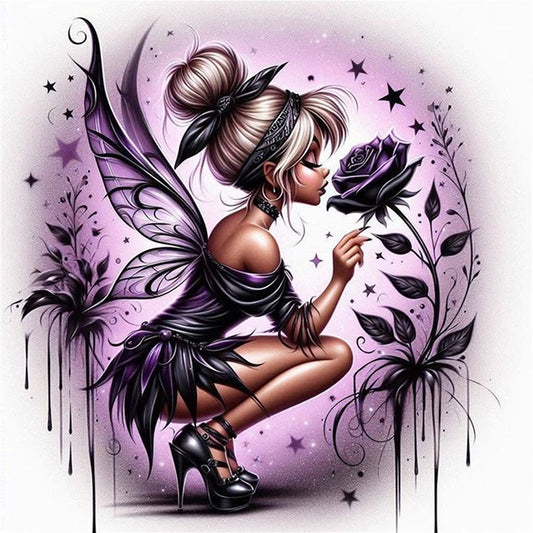 Rose Elf - 11CT Stamped Cross Stitch 45*45CM