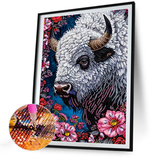 Flower Yak - Special Shaped Drill Diamond Painting 30*40CM