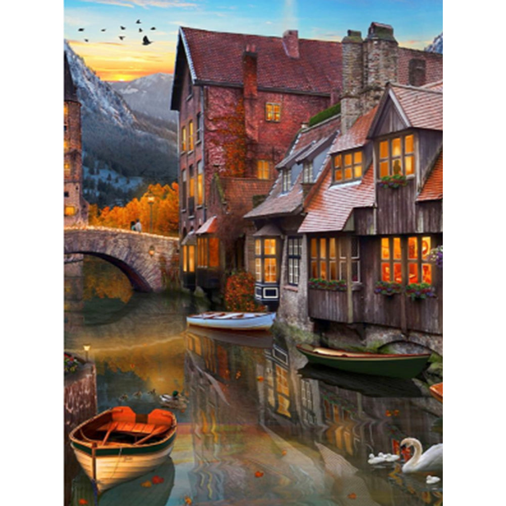 House - Full Square Drill Diamond Painting 30*40CM