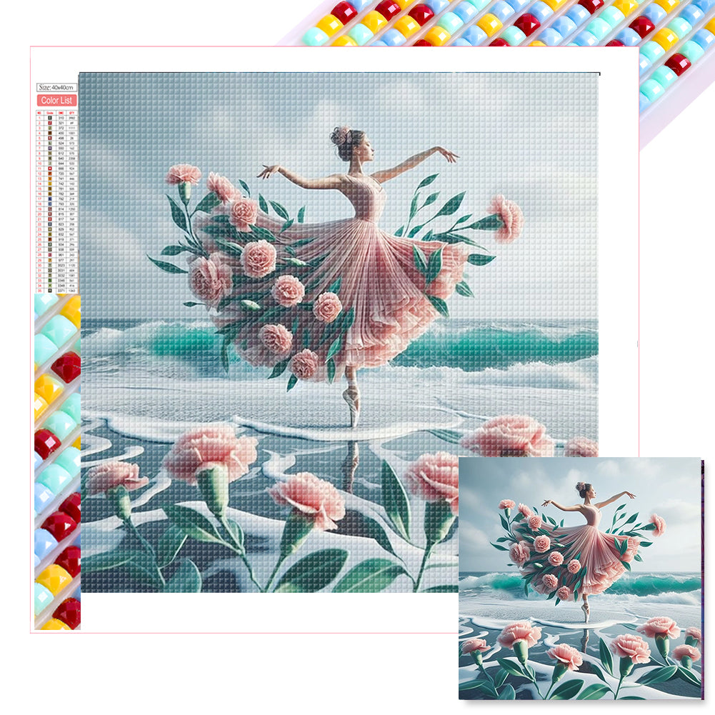 Girl - Full Square Drill Diamond Painting 40*40CM