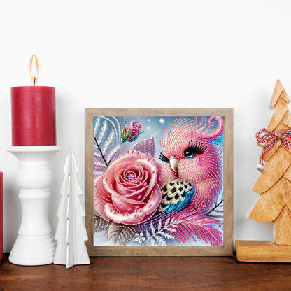 Flower Bird - Special Shaped Drill Diamond Painting 30*30CM
