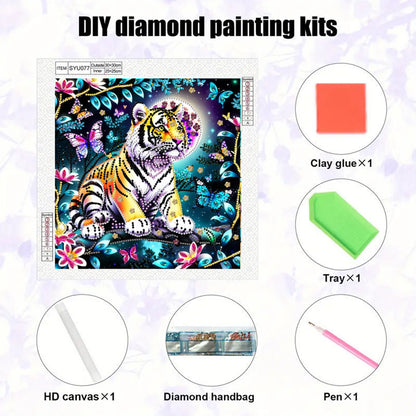 Tiger - Special Shaped Drill Diamond Painting 30*30CM