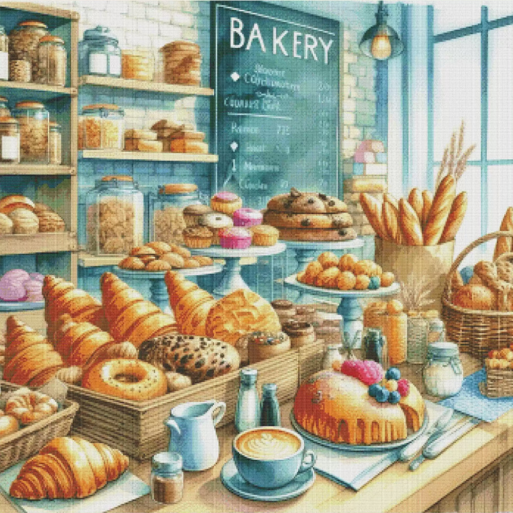 Bakery - 14CT Stamped Cross Stitch 75*71CM (Fairy Brand)