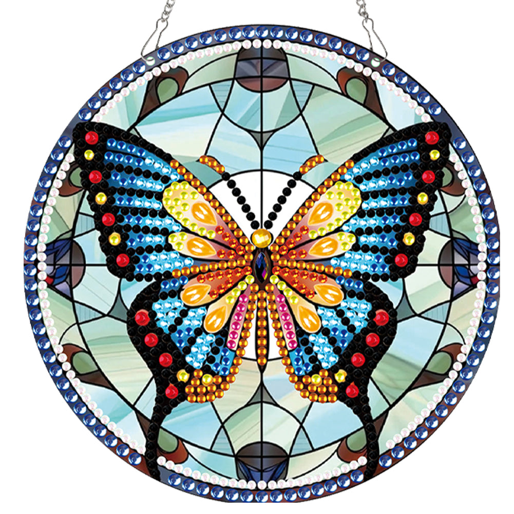 2pcs Animal Theme 2D Flat DIY Diamond Art Pendant Wall Decor for Home & Windows