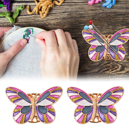 Cross Stitch Needle Minder Magnetic Needle Nanny for Fridge Decor (Butterfly)