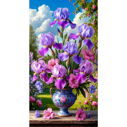 Flower - Full Round Drill Diamond Painting 40*70CM