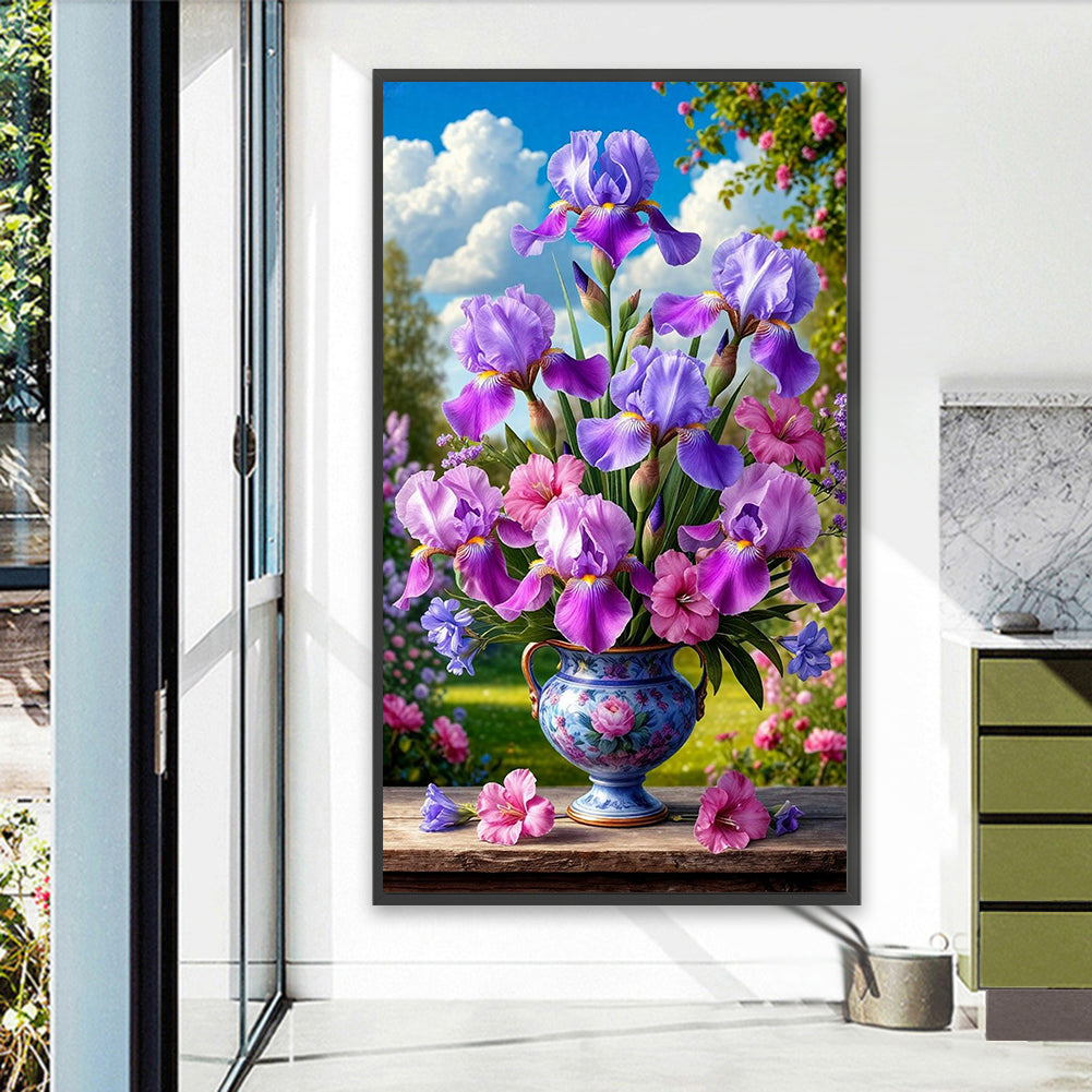 Flower - Full Round Drill Diamond Painting 40*70CM