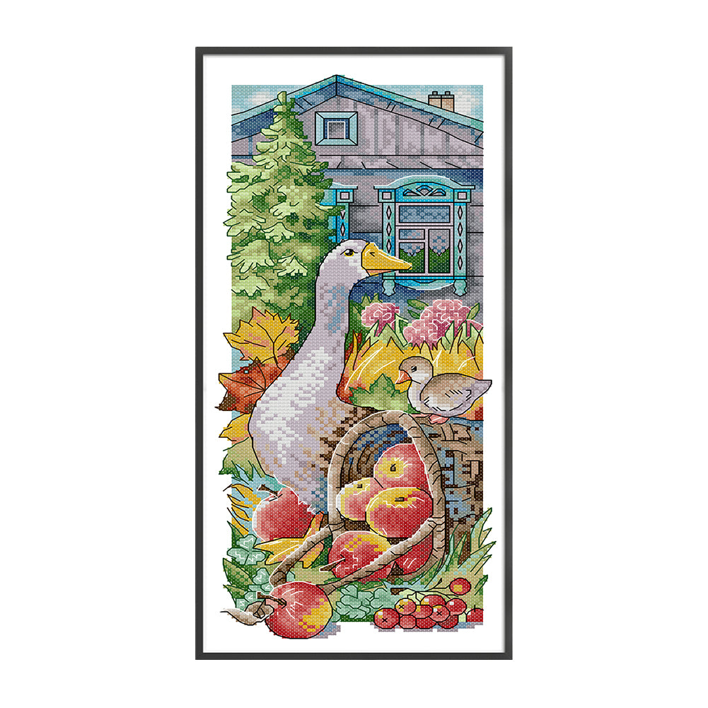 Rural Life - 14CT Stamped Cross Stitch 17*40CM (Joy Sunday)