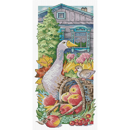 Rural Life - 14CT Stamped Cross Stitch 17*40CM (Joy Sunday)