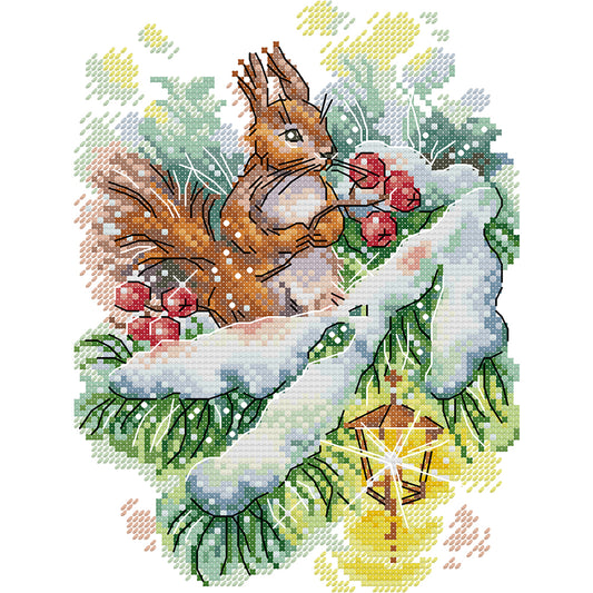 Winter Breath - 14CT Stamped Cross Stitch 19*26CM (Joy Sunday)