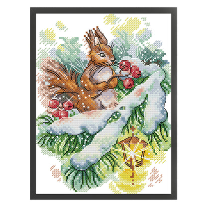 Winter Breath - 14CT Stamped Cross Stitch 19*26CM (Joy Sunday)