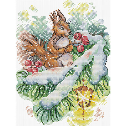 Winter Breath - 14CT Stamped Cross Stitch 19*26CM (Joy Sunday)