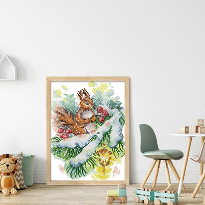 Winter Breath - 14CT Stamped Cross Stitch 19*26CM (Joy Sunday)