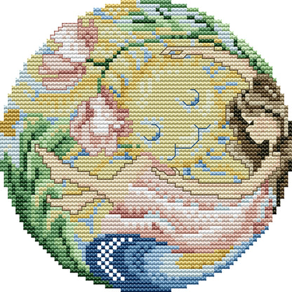 Embrace The Sun - 14CT Stamped Cross Stitch 18*18CM (Joy Sunday)
