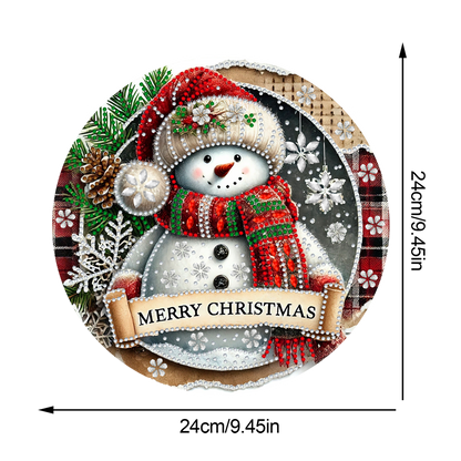Christmas 2D Flat DIY Hanging Diamond Art Kits Window Hanging Art for Home Decor