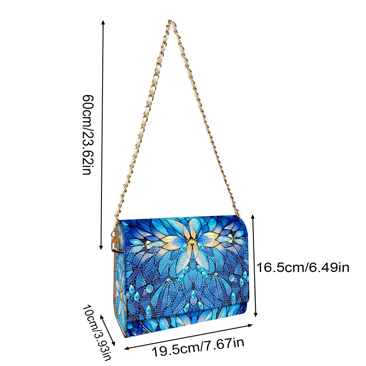 DIY Diamond Art Wooden Coin Pouch 5D Diamond Painting Crystal Rhinestone Purse