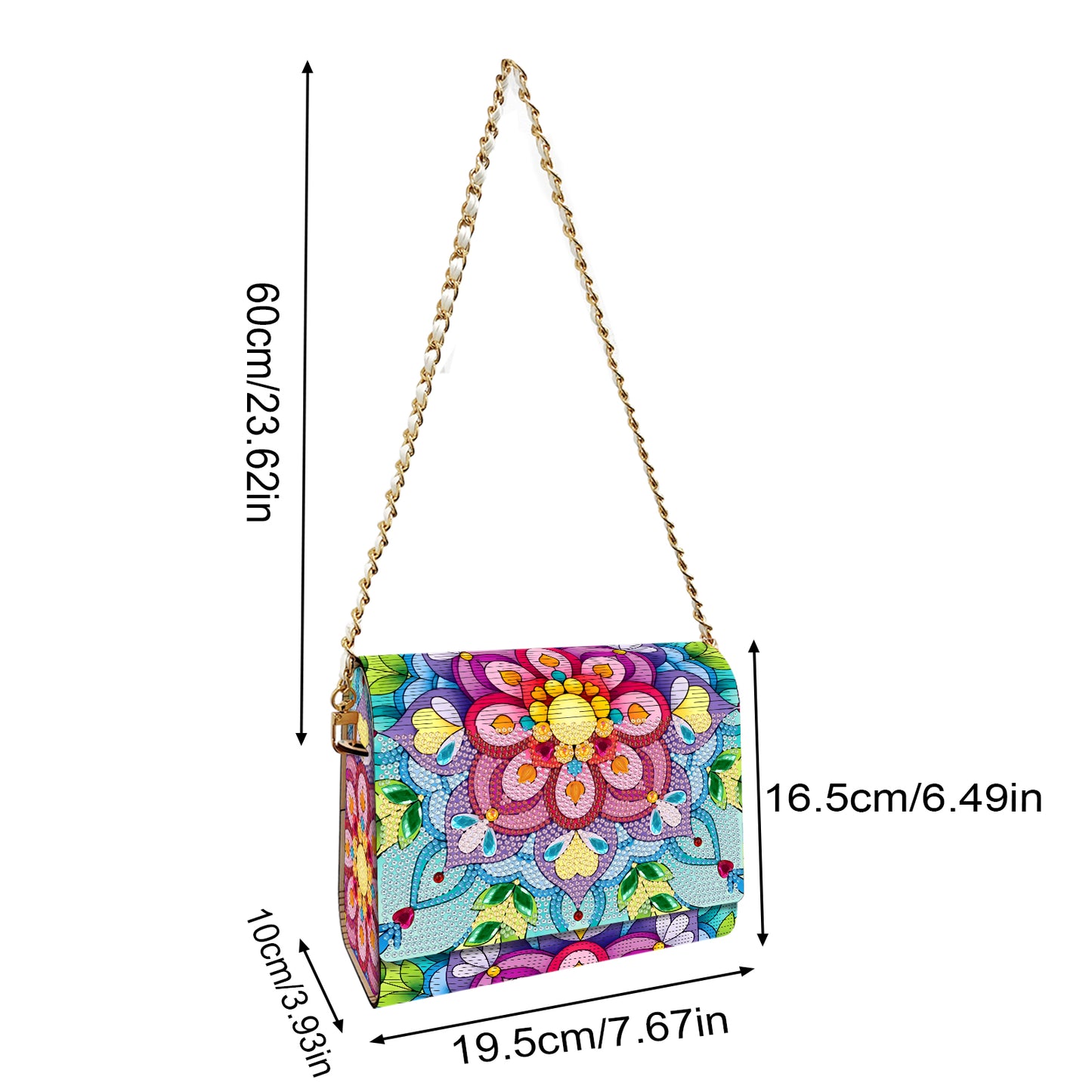 DIY Diamond Art Wooden Coin Pouch 5D Diamond Painting Crystal Rhinestone Purse