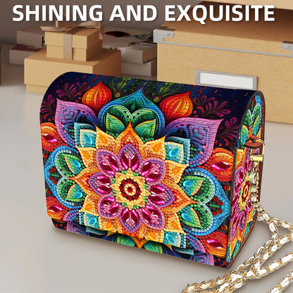 DIY Diamond Art Wooden Coin Pouch 5D Diamond Painting Crystal Rhinestone Purse