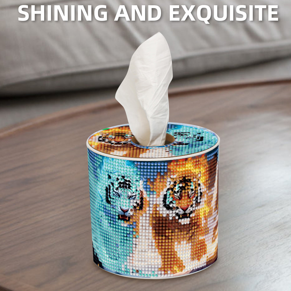 DIY Diamond Painting Handmade Tissue Holder Rhinestones Decorative Tissue Box