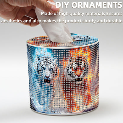 DIY Diamond Painting Handmade Tissue Holder Rhinestones Decorative Tissue Box