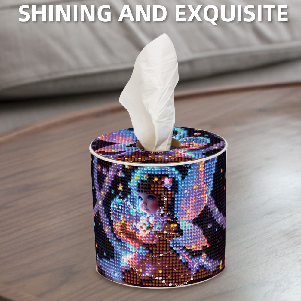 DIY Diamond Painting Handmade Tissue Holder Rhinestones Decorative Tissue Box