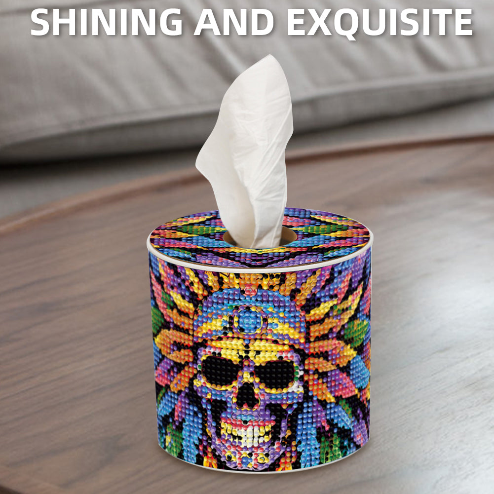 DIY Diamond Painting Handmade Tissue Holder Rhinestones Decorative Tissue Box
