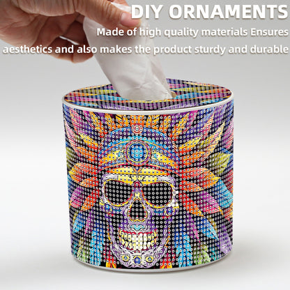 DIY Diamond Painting Handmade Tissue Holder Rhinestones Decorative Tissue Box