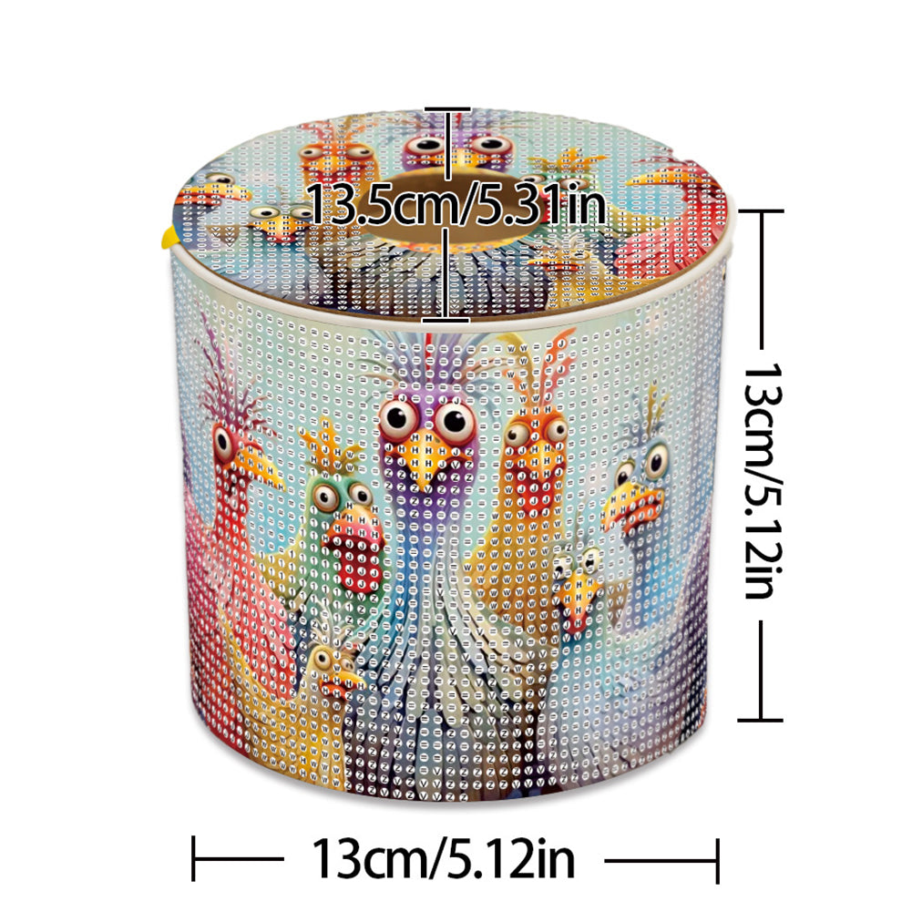 DIY Diamond Painting Handmade Tissue Holder Rhinestones Decorative Tissue Box
