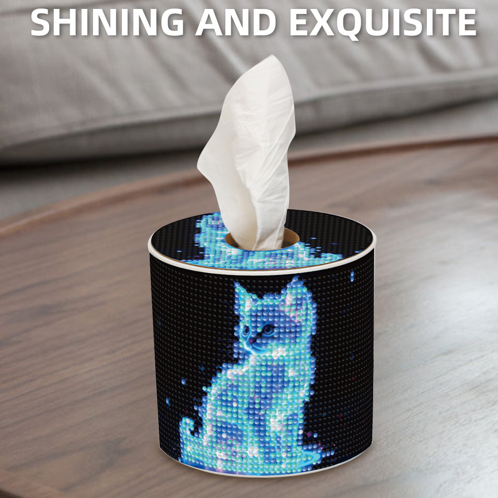 DIY Diamond Painting Handmade Tissue Holder Rhinestones Decorative Tissue Box