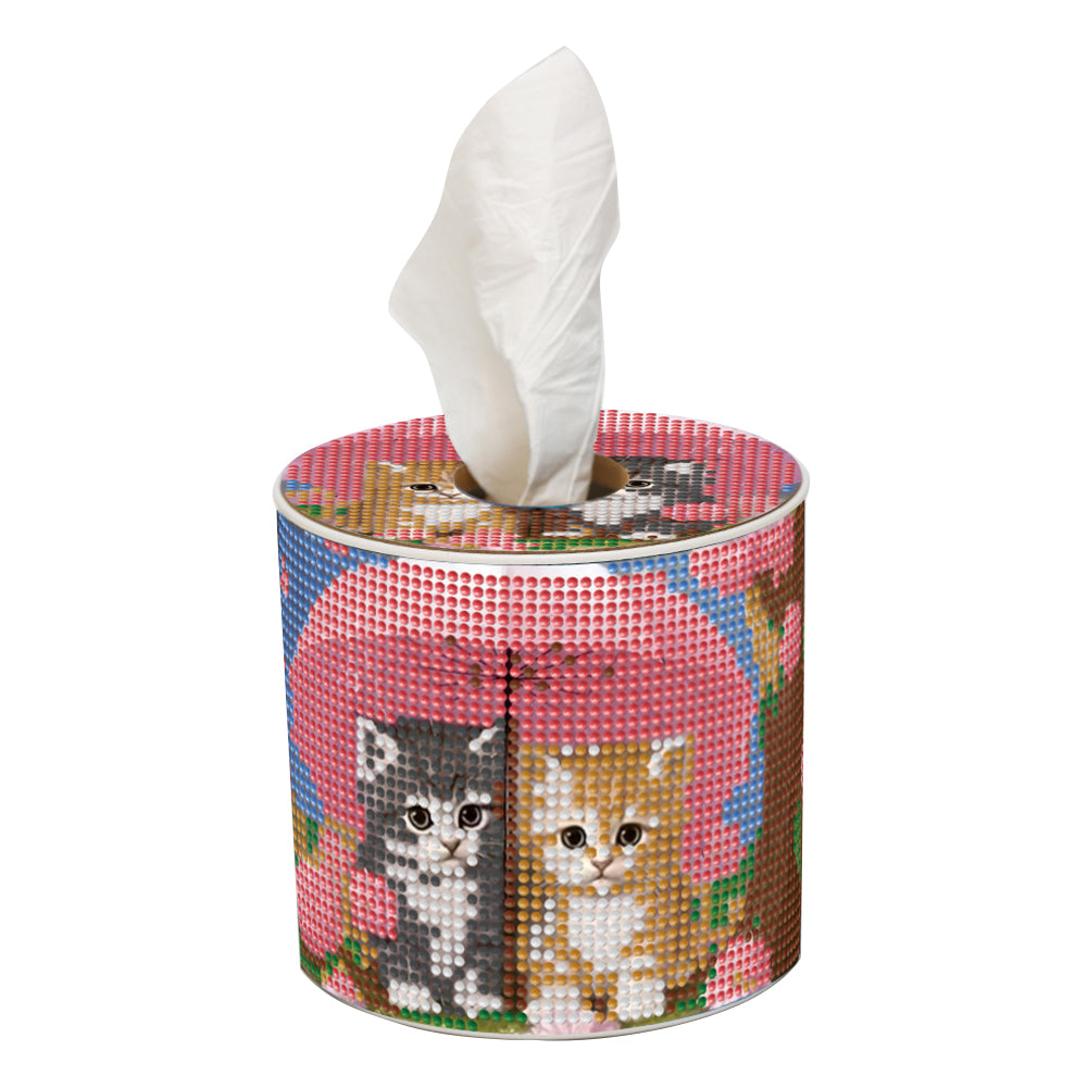 DIY Diamond Painting Handmade Tissue Holder Rhinestones Decorative Tissue Box