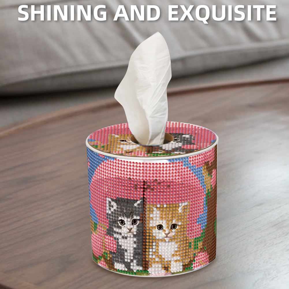 DIY Diamond Painting Handmade Tissue Holder Rhinestones Decorative Tissue Box