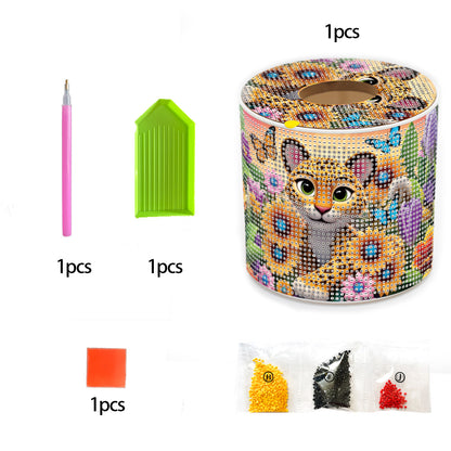 DIY Diamond Painting Handmade Tissue Holder Rhinestones Decorative Tissue Box