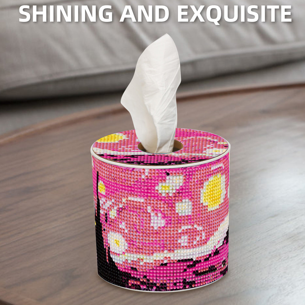 DIY Diamond Painting Handmade Tissue Holder Rhinestones Decorative Tissue Box