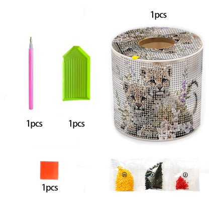 DIY Diamond Painting Handmade Tissue Holder Rhinestones Decorative Tissue Box
