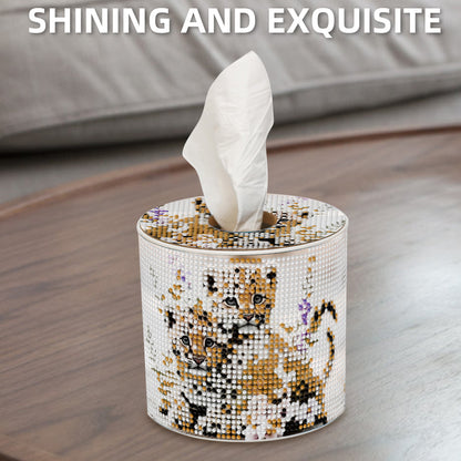 DIY Diamond Painting Handmade Tissue Holder Rhinestones Decorative Tissue Box