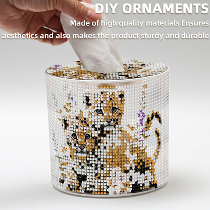 DIY Diamond Painting Handmade Tissue Holder Rhinestones Decorative Tissue Box