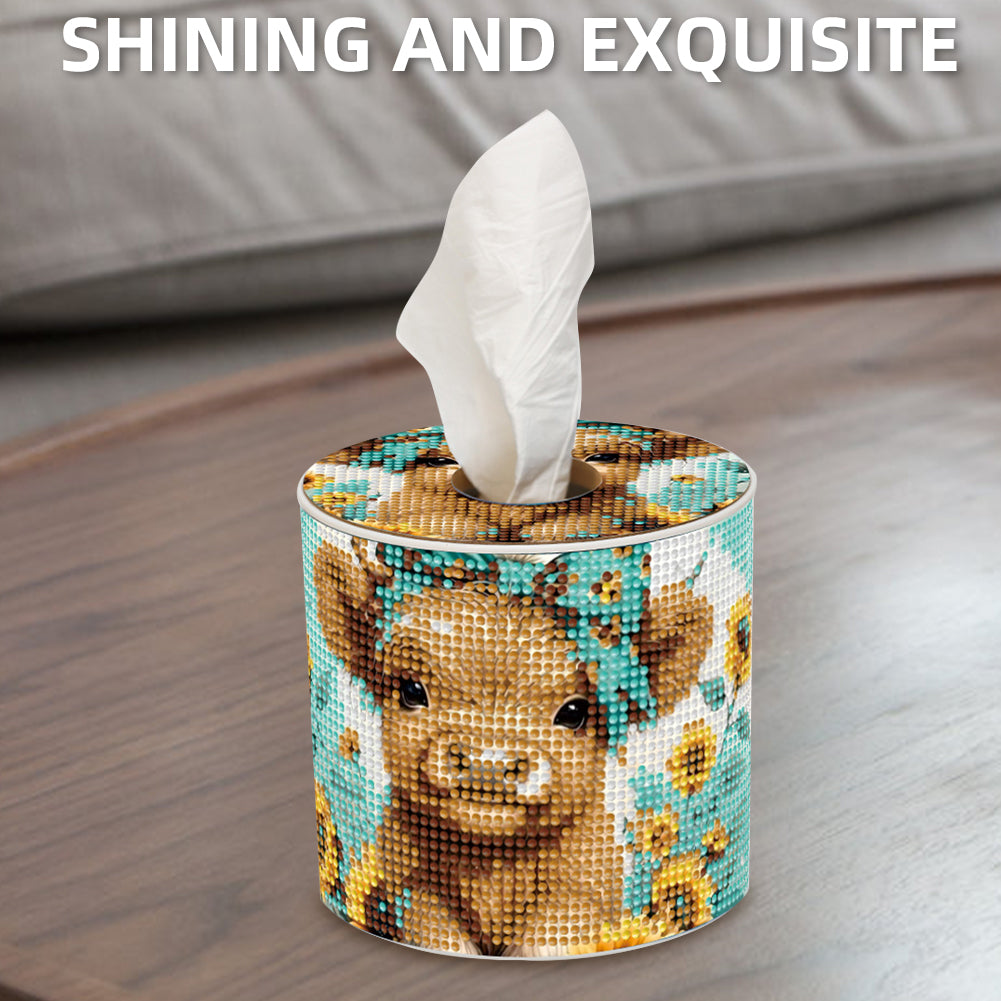 Yak DIY Diamond Painting Handmade Tissue Holder Rhinestones Crystal Tissue Box