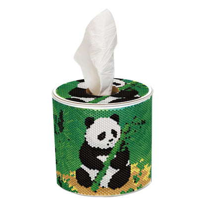 Bamboo DIY Diamond Painting Handmade Tissue Holder Rhinestones Decor Tissue Box