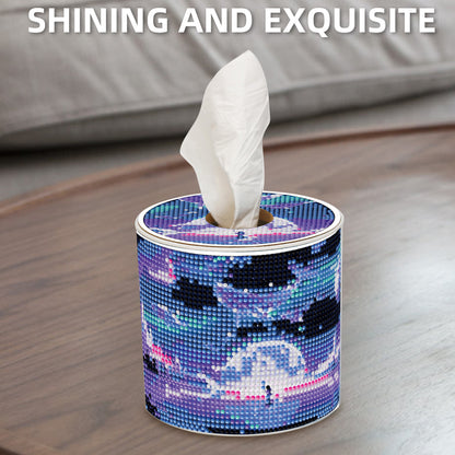 Whale DIY Diamond Painting Handmade Tissue Holder Rhinestones Crystal Tissue Box