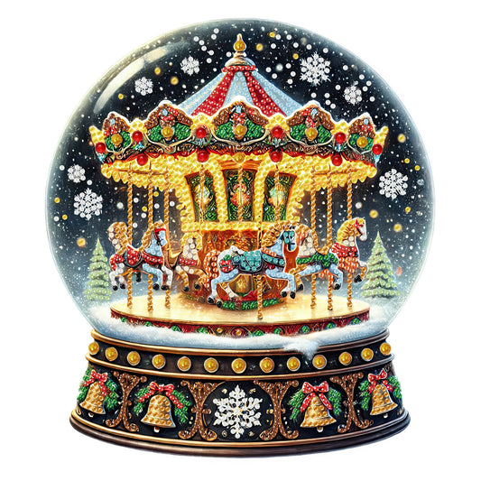 2D Flat Print Xmas DIY Acrylic Desktop Diamond Art Kits Bedroom Table Decoration