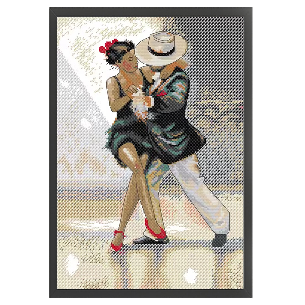 Dance With Couples - 14CT Stamped Cross Stitch 30*43CM (Joy Sunday)