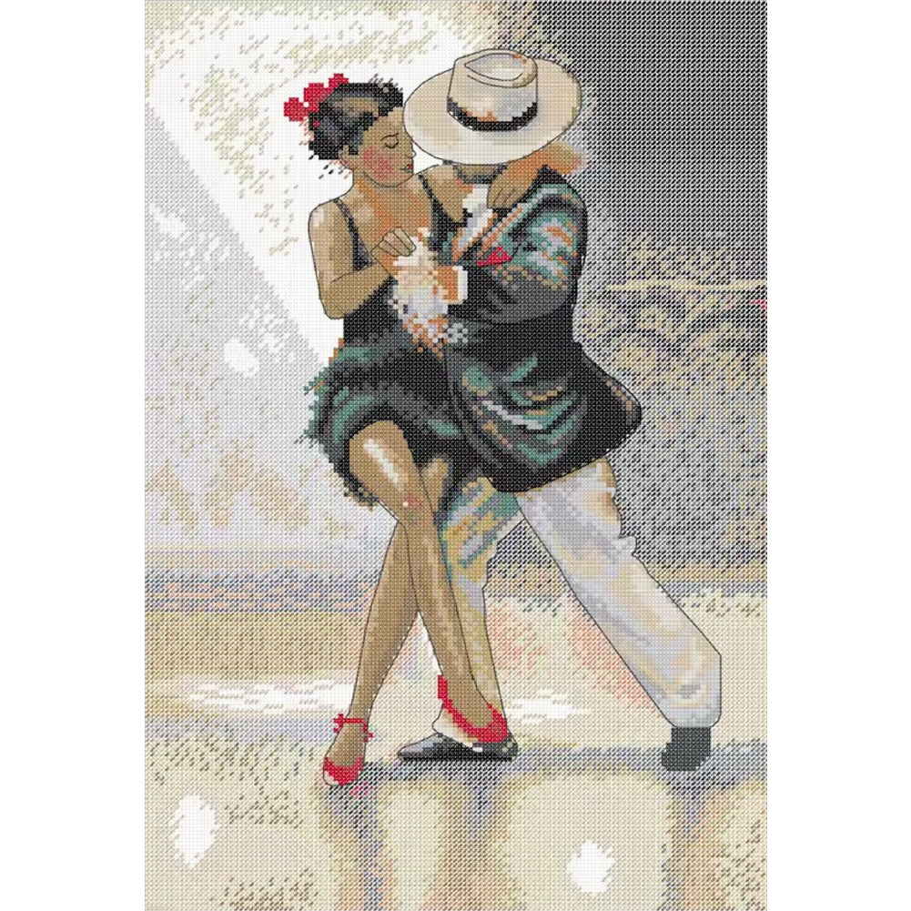 Dance With Couples - 14CT Stamped Cross Stitch 30*43CM (Joy Sunday)