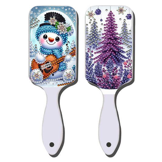 2pcs Crystal Diamond Hair Brush DIY Craft Supplies Crystal Air Cushion for Women