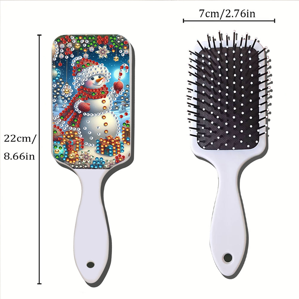 2pcs Crystal Diamond Hair Brush DIY Craft Supplies Crystal Air Cushion for Women