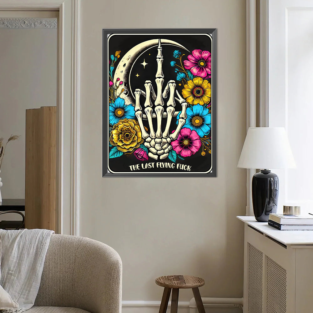 Skull Hand - Full Round Drill Diamond Painting 40*50CM