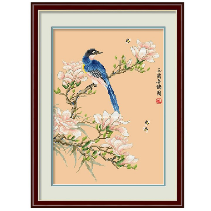 Announcement Picture - 11CT Stamped Cross Stitch 37*49CM (Spring)