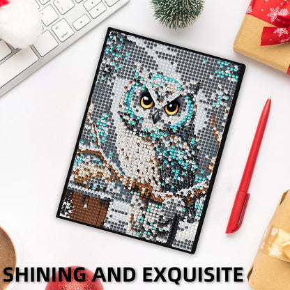 5D DIY Diamond Art Painting Notebook Kit Crystal Notepad Sketchbook for Birthday