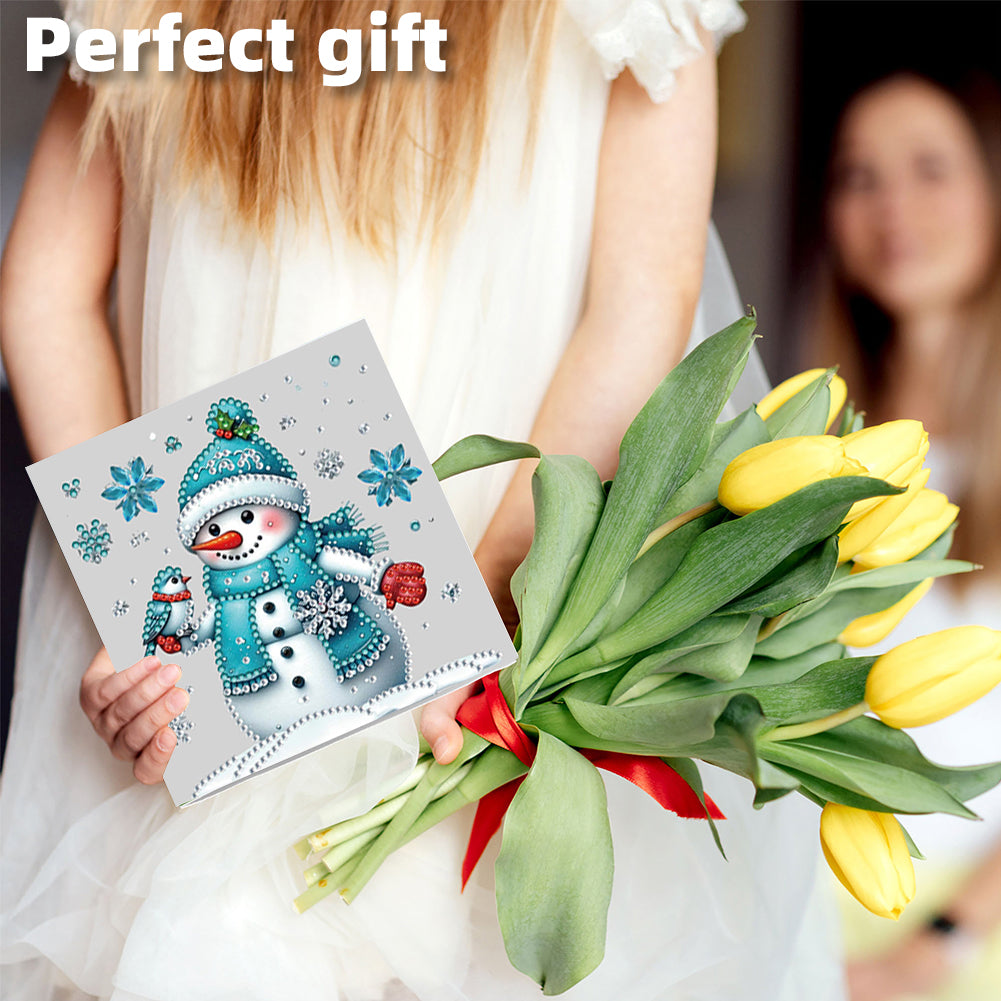 6PCS DIY Diamond Art Greeting Cards Xmas Designs Diamond Art Handmade Cards